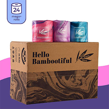 Bim Bam Boo Organic Bamboo Toilet Paper Rolls box