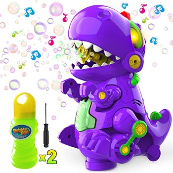 Single WisToyz Bubble Machine Dinosaur Bubble Blower