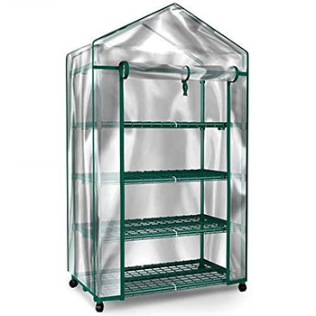 A single Home-Complete Mini Greenhouse-4-Tier