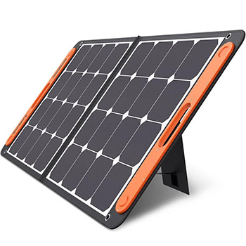 A Jackery SolarSaga 100W Solar Panel