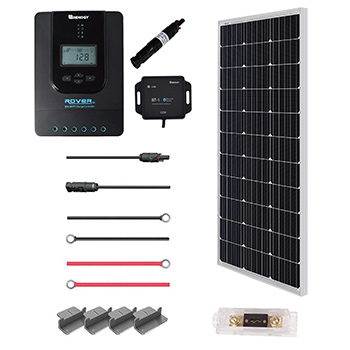 A Renogy New 100 Watt 12 Volt Solar Premium Kit