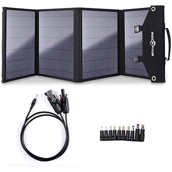 A Rockpals 100W Foldable Solar Panel