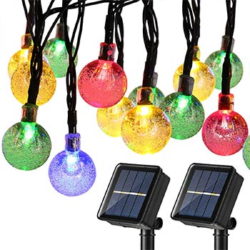 Joomer Globe Solar String Lights two packs