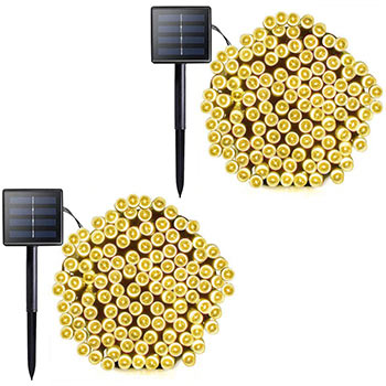 VMANOO M5 Solar String Lights two packs