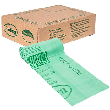 BioBag Compostable 3 Gallon Food Waste Bags box