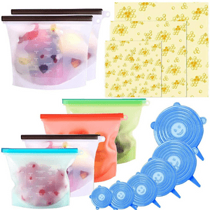 Alpacasso Beeswax Wrap & Silicone Food Storage Bag